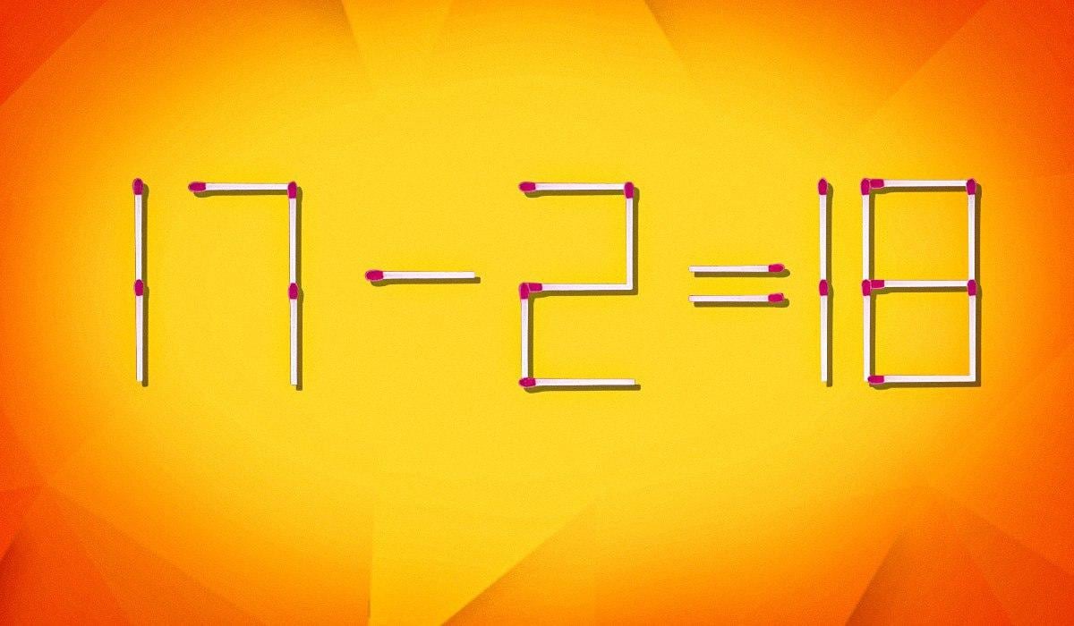 Dove spostare 1 fiammifero per rendere corretta l'uglianza: un affascinante gioco enigmistico