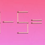 Devi trascinare 2 fiammiferi per correggere l’uglianza: un semplice test